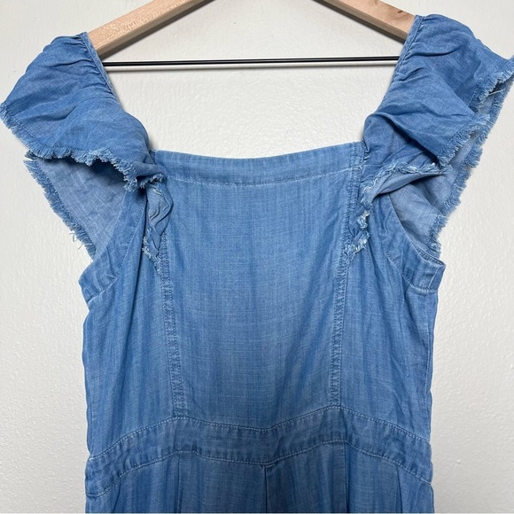 Current Air Anthropologie Women Jumpsuit‎ Small Ruffle Wide Leg Palazzo Casual - Picture 11 of 11